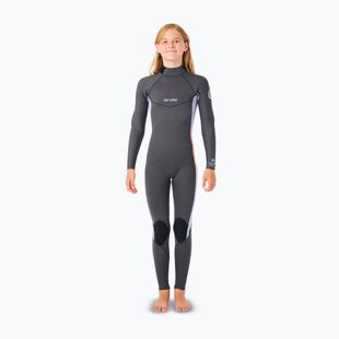 Vaikiškas plaukimo putplastis Rip Curl Dawn Patrol Back Zip 4/3mm GB Jr charcoal grey