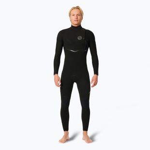 Vyriškos Rip Curl E Bomb 4/3 mm Zip Free plaukimo putos Black
