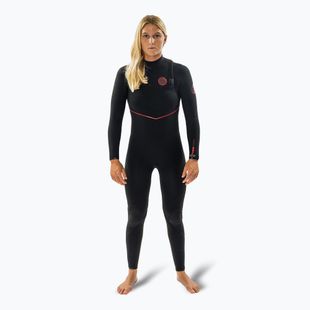 Moteriškas plaukimo hidrokostiumas Rip Curl Flashbomb Fusion 3/2 mm Zip Free black