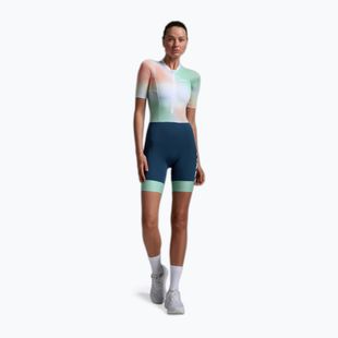 Moteriškas triatlono kombinezonas 2XU Aero Hex Sleeved jelly mint/majol