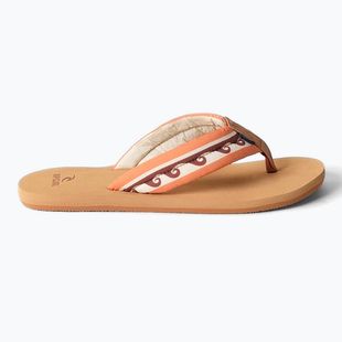 Moteriškos šlepetės per pirštą Rip Curl Freedom Plush Bloom tan