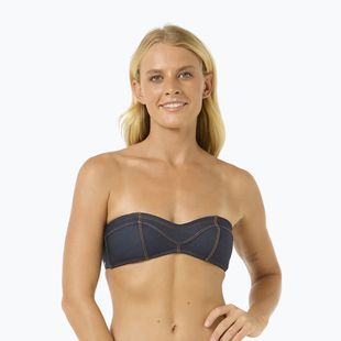 Maudymosi kostiumėlio viršus Rip Curl Dalias Denim Bandeau denim blue