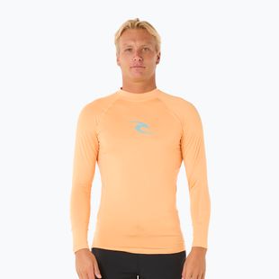 Vyriški plaukimo marškinėliai ilgomis rankovėmis Rip Curl Waves UPF Performance mandarin zest