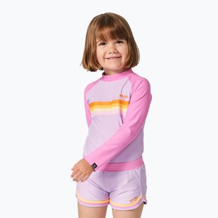 Vaikiški plaukimo marškinėliai ilgomis rankovėmis Rip Curl Rainbow Tide Rash Vest bright pink