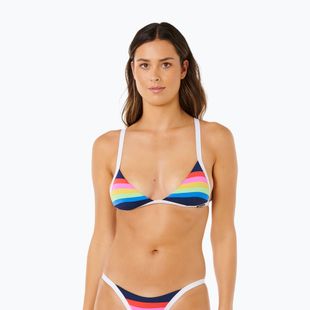 Maudymosi kostiumo viršus Rip Curl Surf Stripe Fixed Tri dark navy