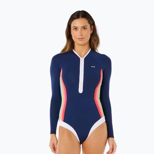 Moteriškas vientisas maudymosi kostiumėlis  Rip Curl Surf Stripe UPF Surf Suit dark navy