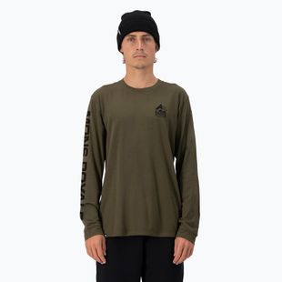 Vyriški termoaktyvūs marškinėliai Mons Royale Icon dark olive