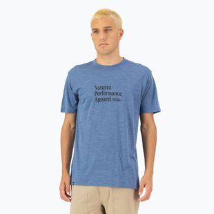 Vyriški termo marškinėliai Mons Royale Zephyr Tencel steel blue