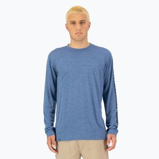 Vyriškas termoaktyvus džemperis Mons Royale Zephyr Tencel steel blue