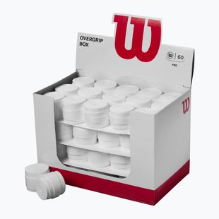 Teniso rakečių apvyniojimas Wilson Pro Overgrip 60 vnt. white