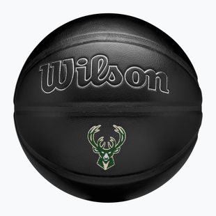 Krepšinio kamuolys Wilson NBA Team Premiere Milwaukee Bucks black dydis 7