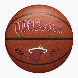 Krepšinio kamuolys Wilson NBA Team Alliance Miami Heat brown dydis 7