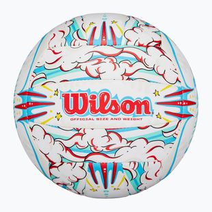 Tinklinio kamuolys Wilson Graffiti Peace white/blue dydis 5