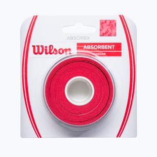 Teniso rakečių apvijos Wilson Absorbx Overgrip 3 vnt. red/white