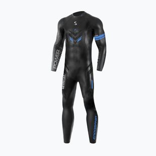 Vyriškas triatlono hidrokostiumas Synergy Endorphin Full Sleeve 5/3 mm black/blue