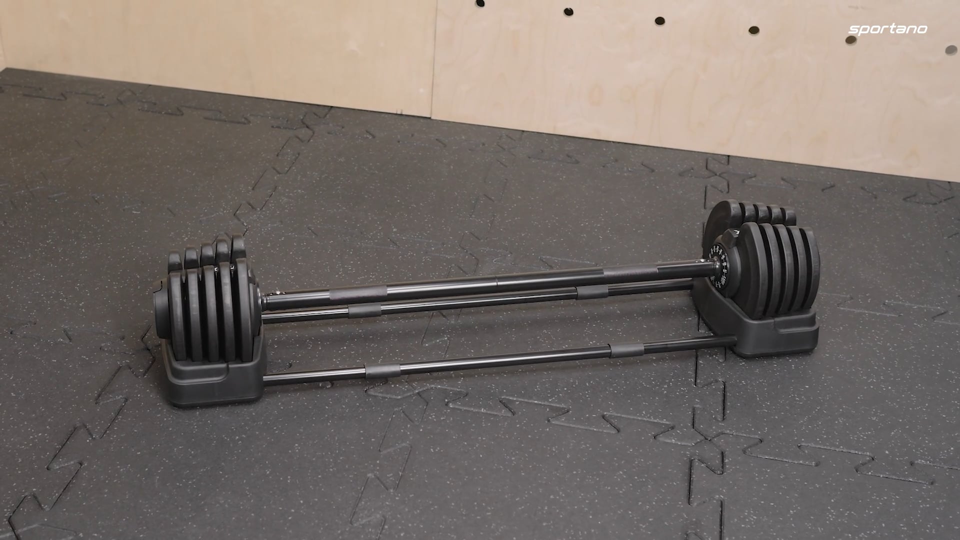 Hantelis/štanga 2in1 XTREXO TRX-ABD40 1-40 kg juoda/oranžinė