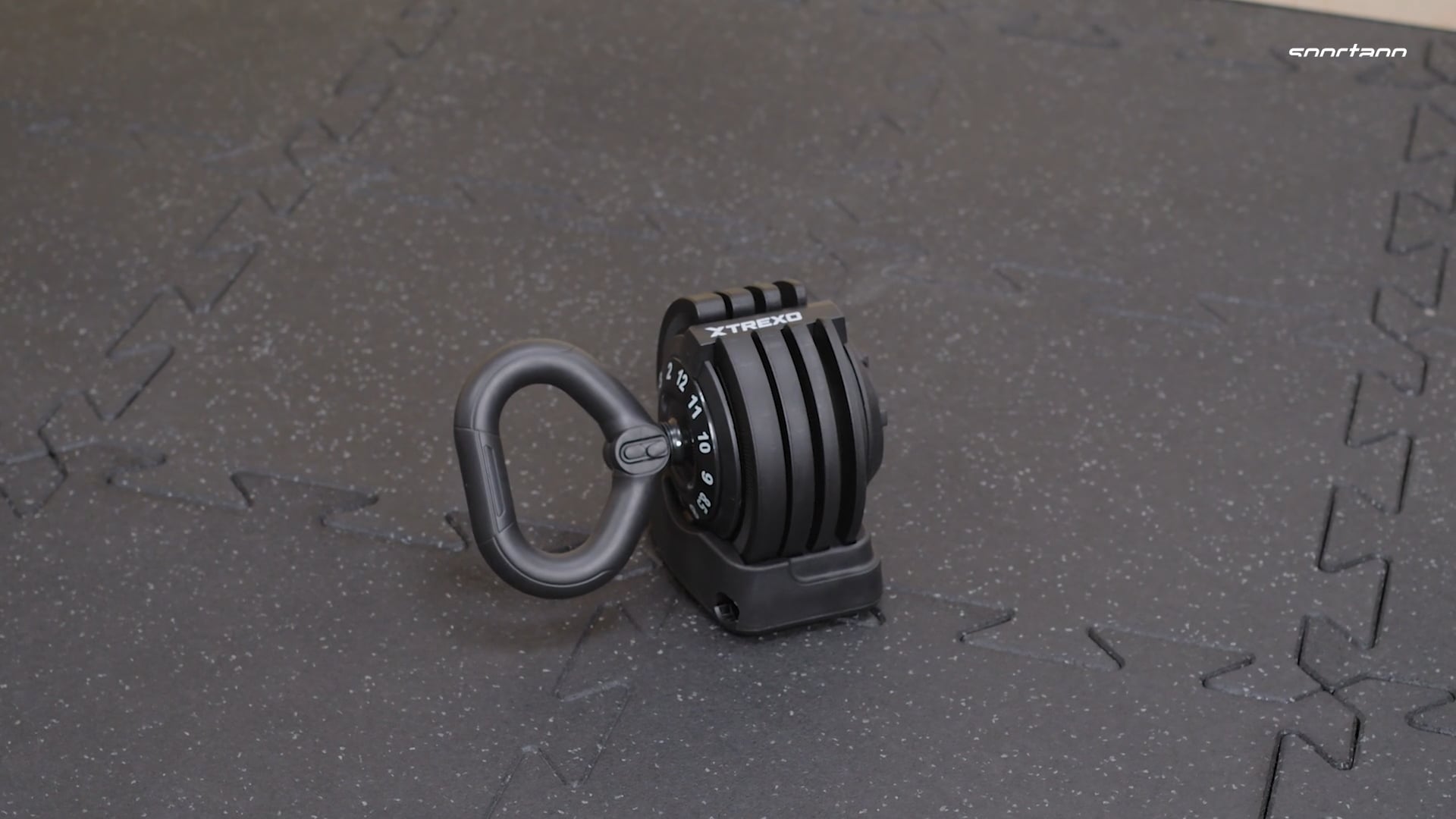 Kettlebell reguliuojamas TREXO TXO-B4W004 12 kg juodas
