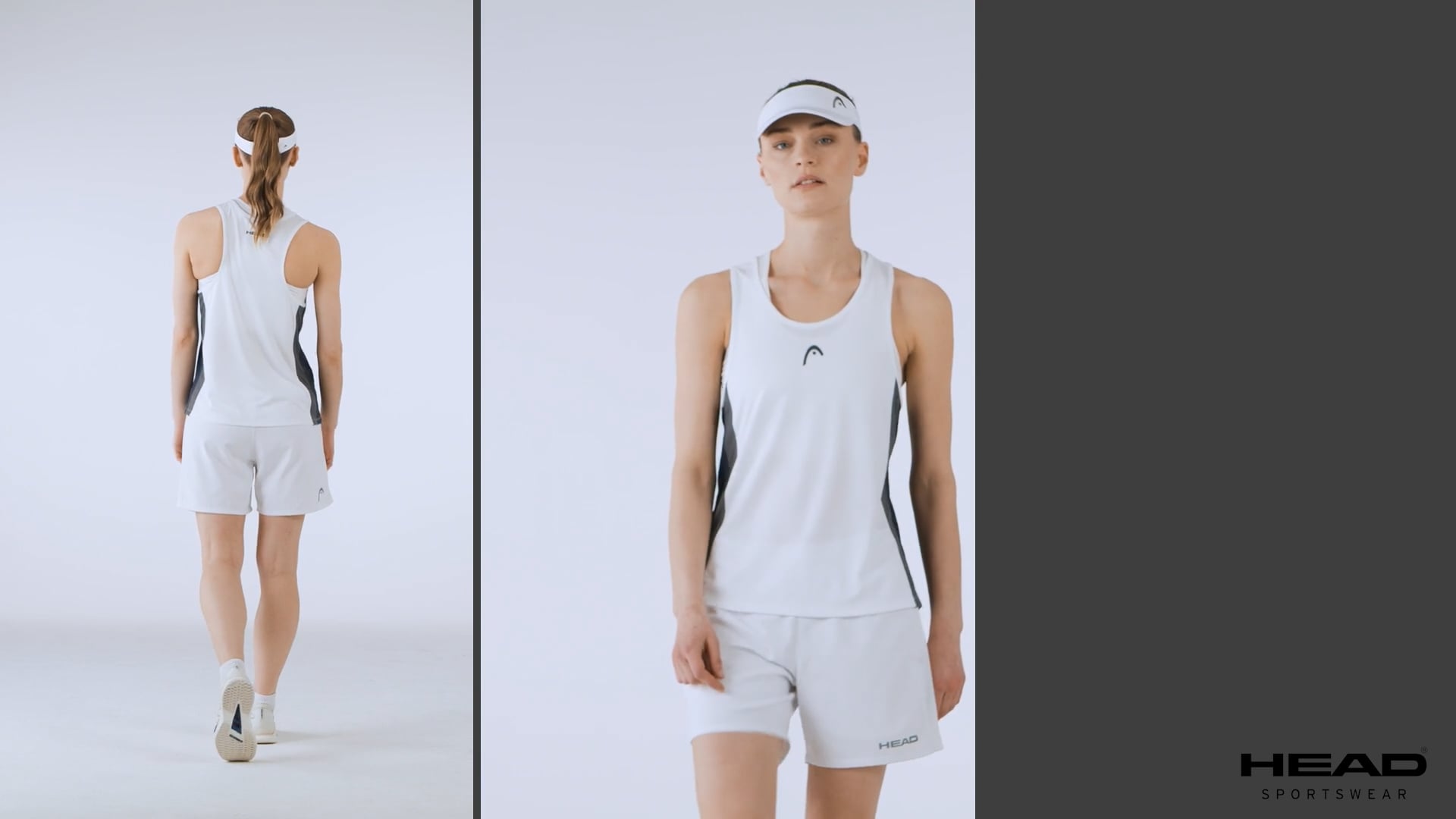 Moteriškas teniso tank topas HEAD Club 25 Tech Tank Top W white