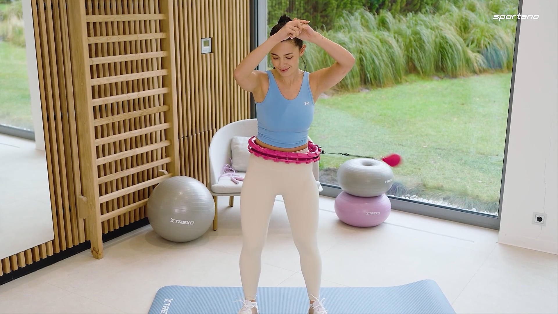 Lankas su svarmenimis XTREXO TXO-B4Z036-VT violetinis