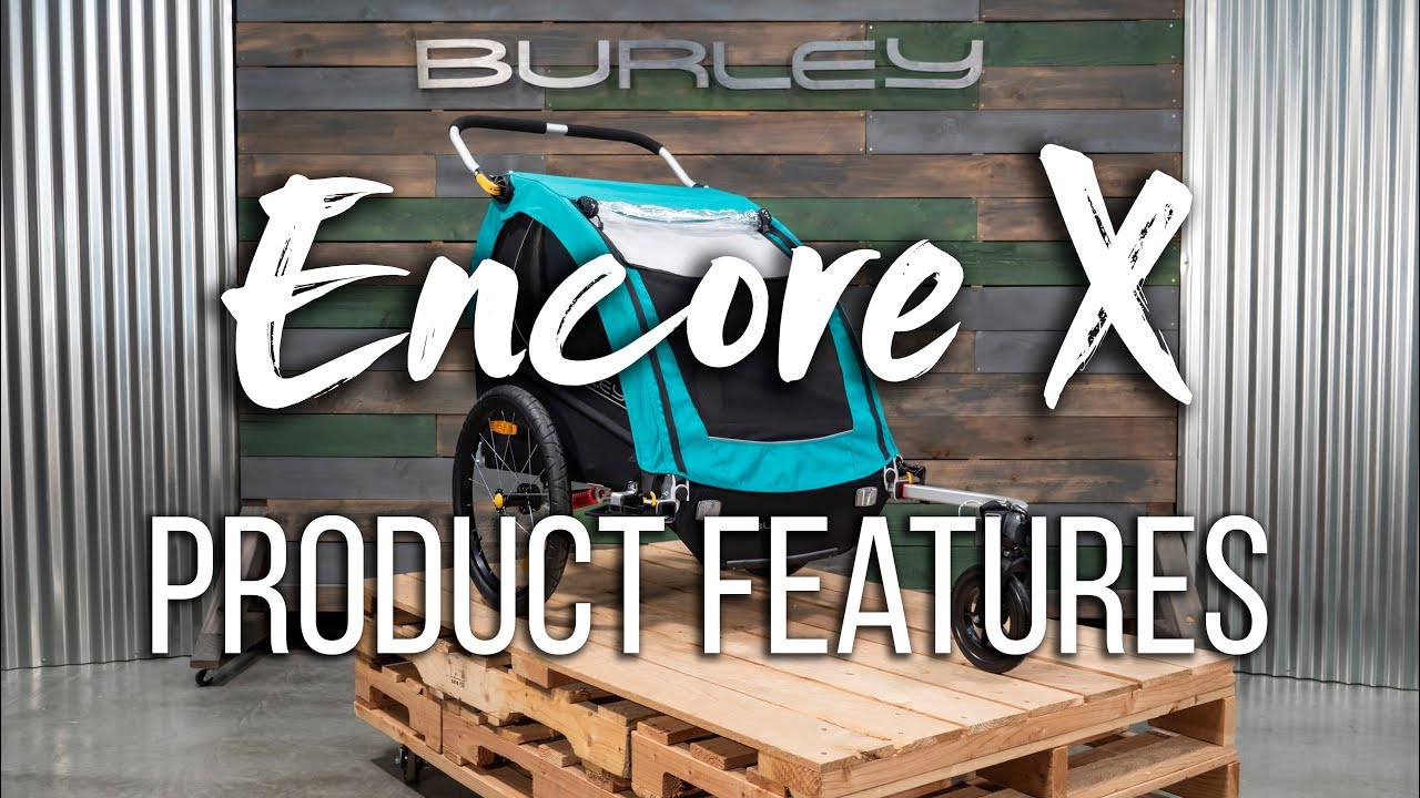 Burley vaikiška dviračių priekaba Encore X mėlyna BU-937101