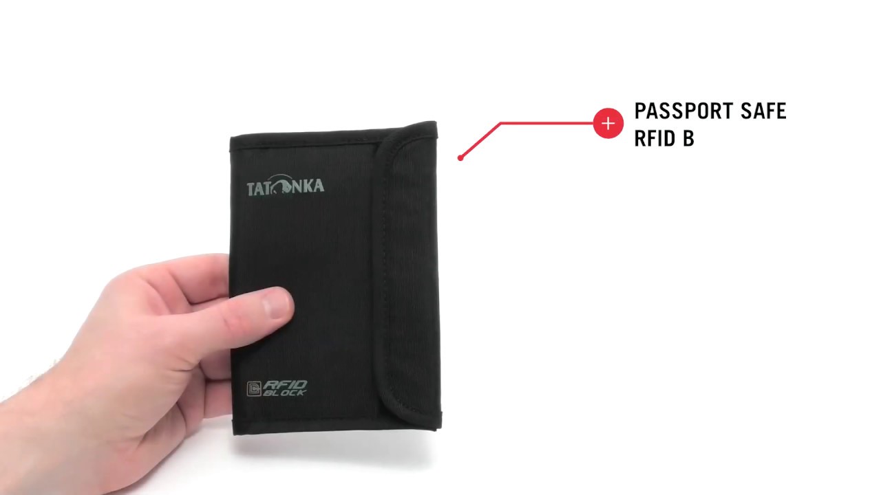 Piniginė Tatonka Passport Safe RFID B black