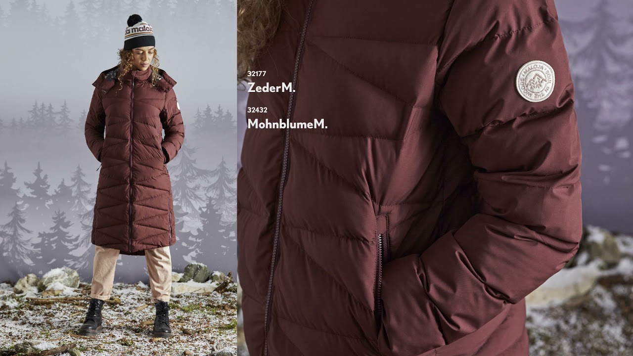 Moteriški žieminiai paltai Maloja W'S ZederM rudos spalvos 32177-1-8451