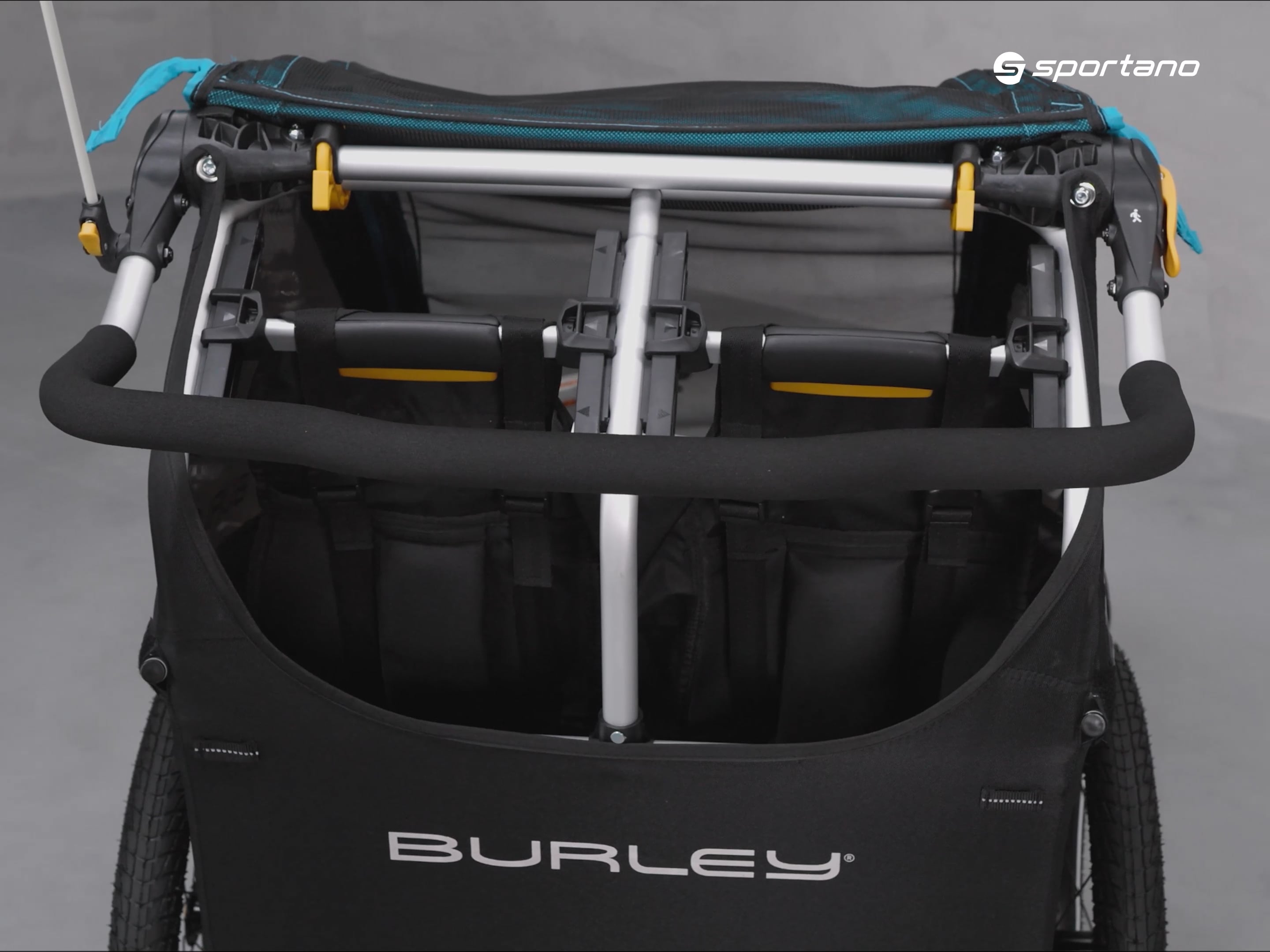 Burley D'Lite X dviguba dviračių priekaba juoda BU-938101