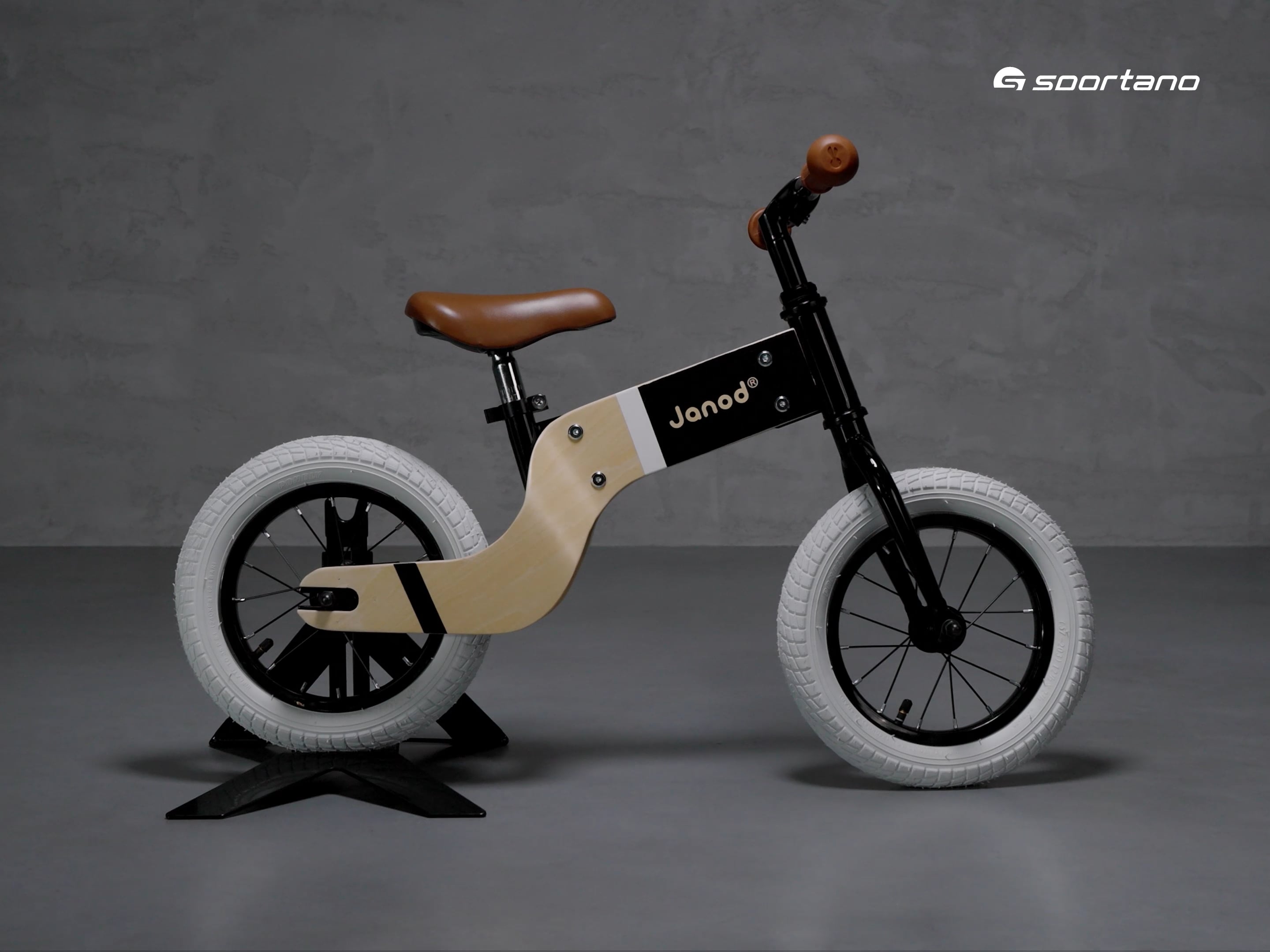 Janod Bikloon Deluxe krosinis dviratis rudos ir juodos spalvos J03281