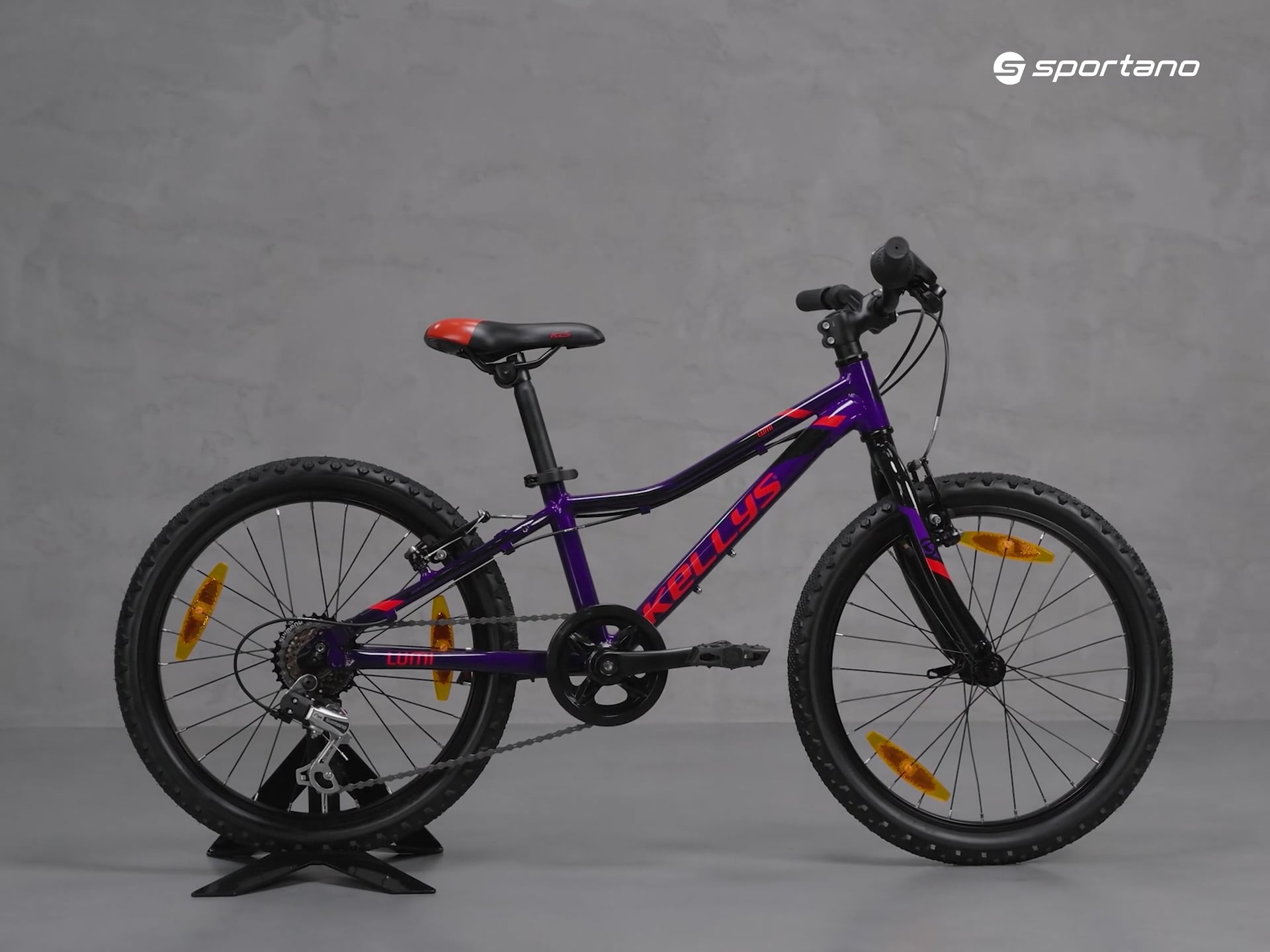 Kellys Lumi 30 20" vaikiškas dviratis violetinės spalvos 72390