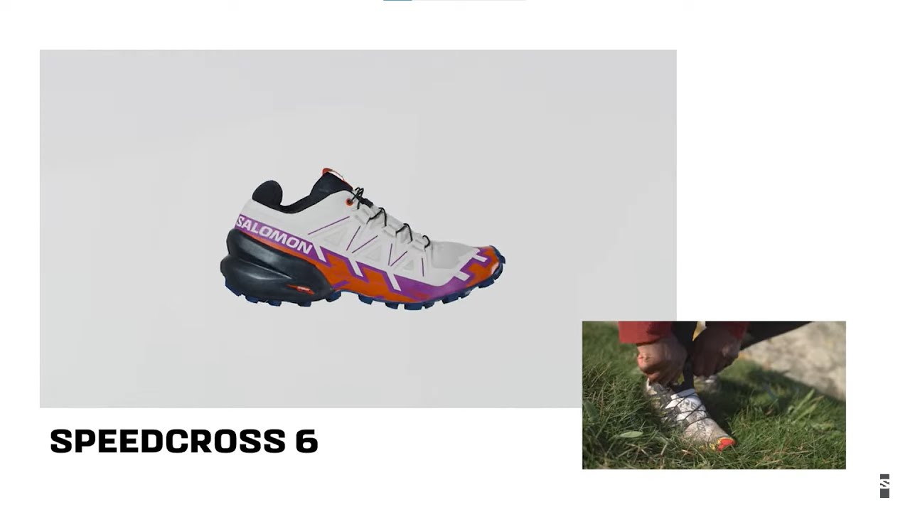 Salomon Speedcross 6 vyriški bėgimo bateliai quiet shade/black/pearl blue