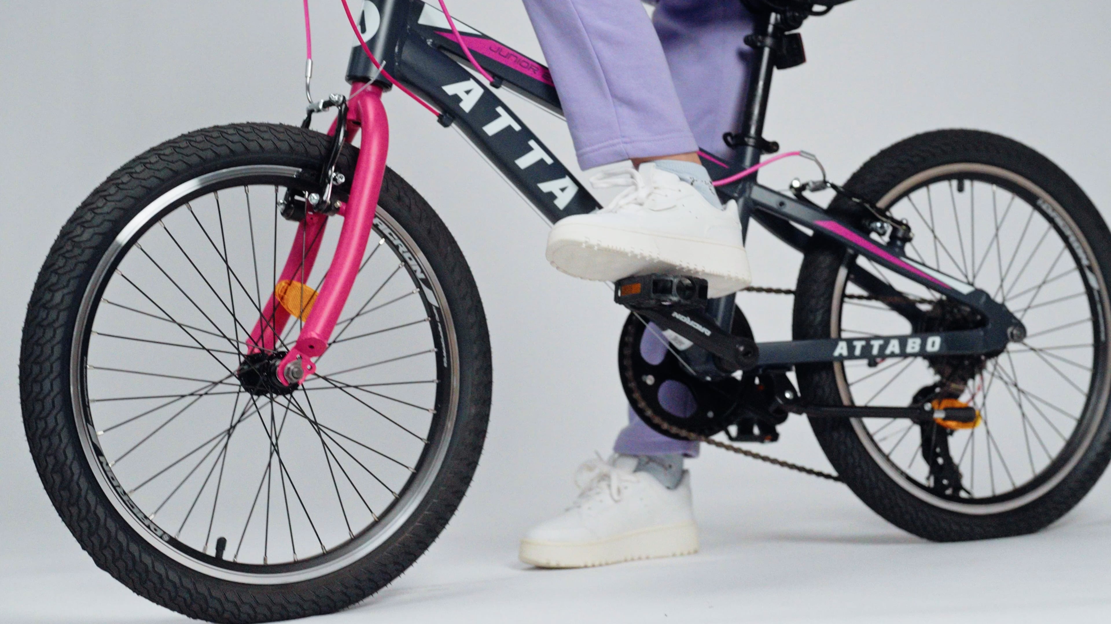 Vaikiškas dviratis ATTABO Junior 20" rožinis