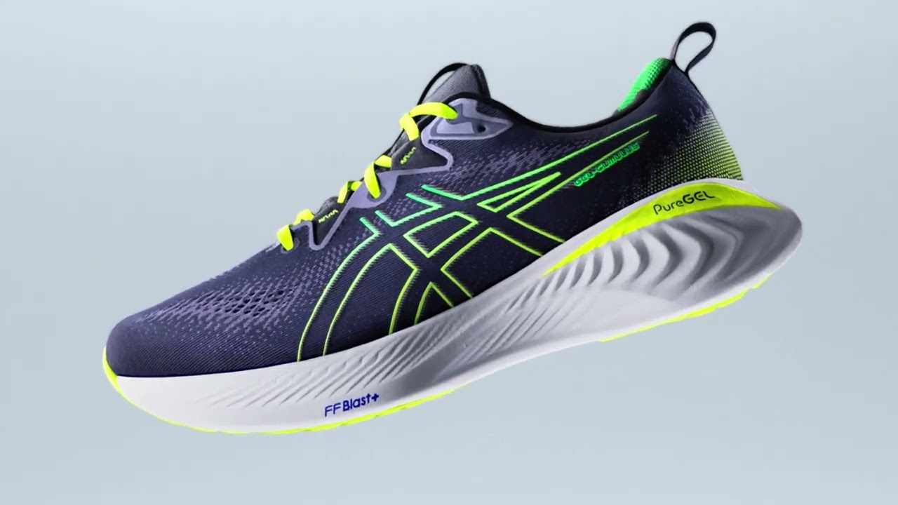 ASICS Gel-Cumulus 25 moteriški bėgimo bateliai soothing sea/glow yellow