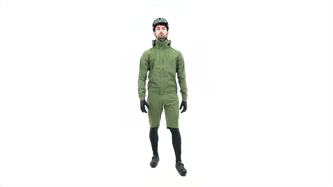 Vyriška dviračių striukė Endura GV500 Waterproof olive green