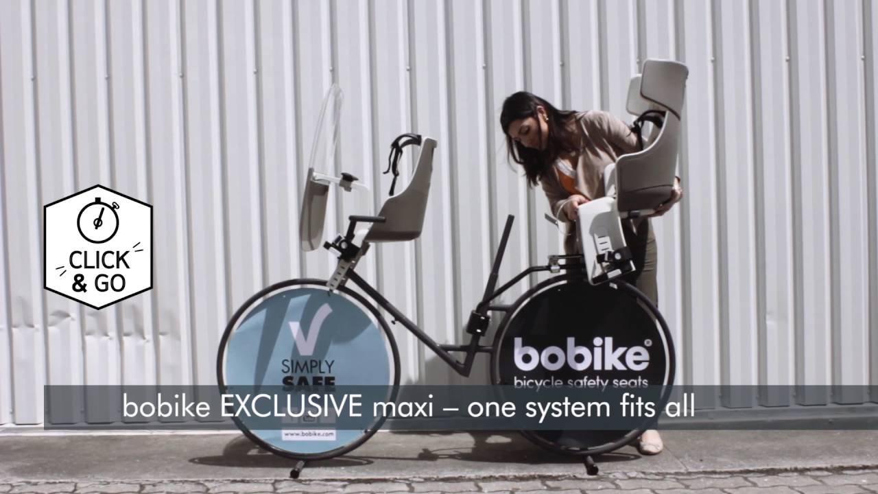 Dviračio sėdynė bobike Exclusive Maxi Plus 1P urban black