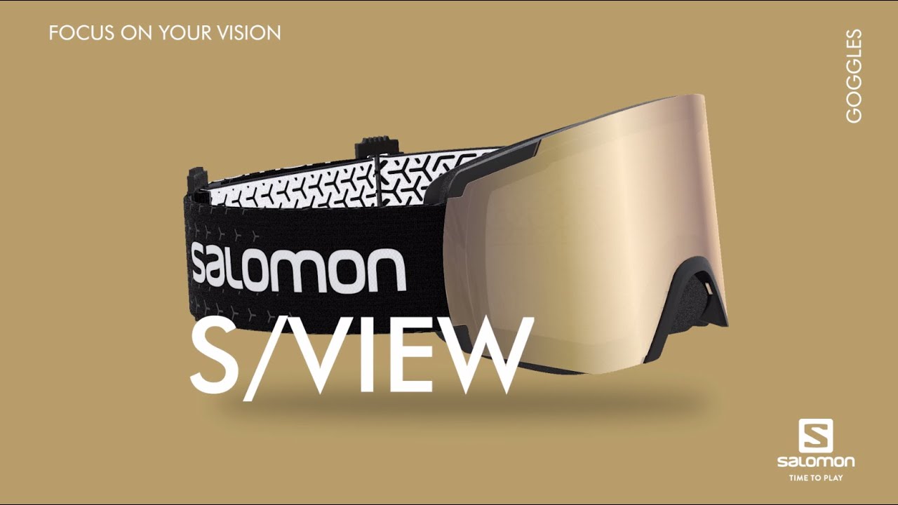 Salomon S/View slidinėjimo akiniai juoda spalva/vidutinė raudona L41153100