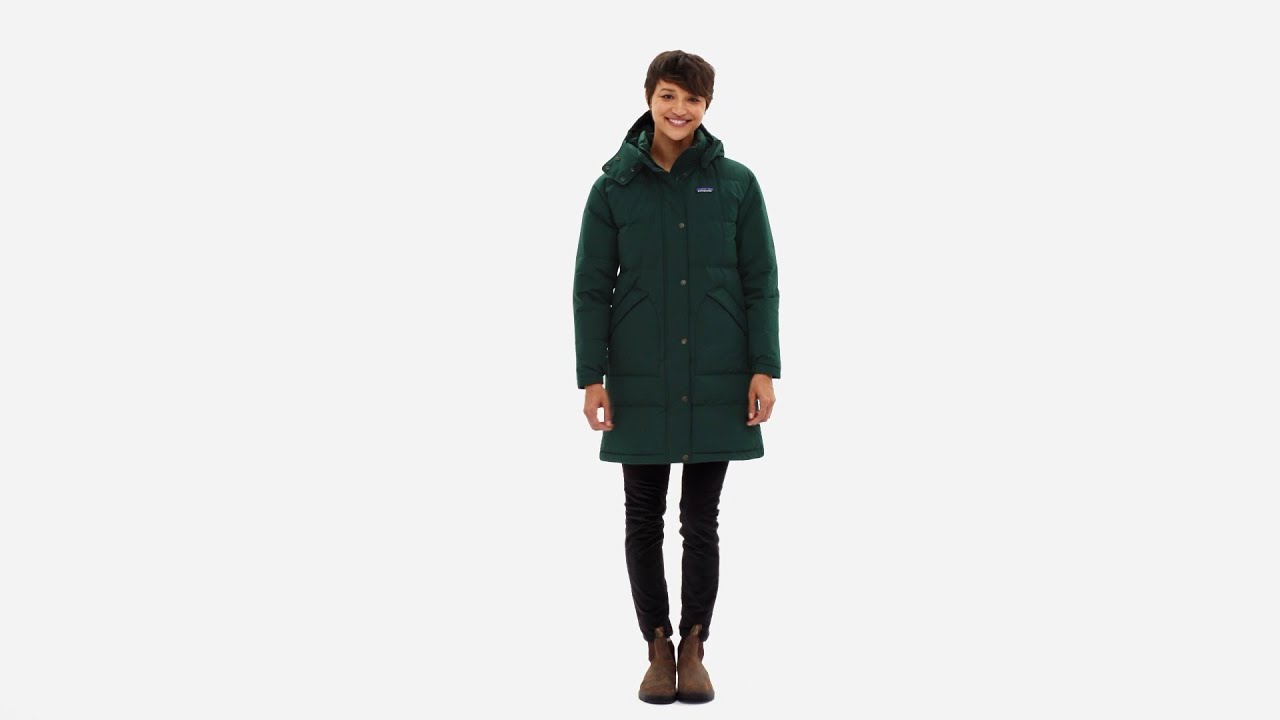 Moteriškas pūkinis paltas Patagonia Downdrift Parka nouveau green