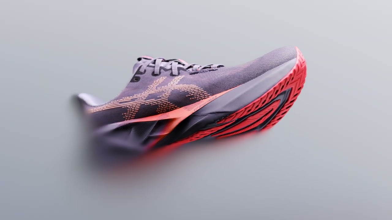 Moteriški bėgimo batai ASICS Novablast 5 greyish purple/coral reef