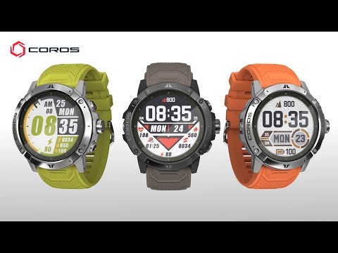 COROS Vertix 2 sidabro ir oranžinės spalvos laikrodis WVTX2-SVR