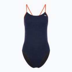 Moteriškas vientisas plaukimo kostiumas TYR Hexa Cutoutfit navy/orange