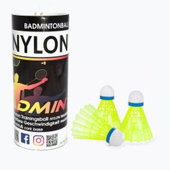 Sunflex Nailono badmintono raketės 3XY 3 vnt. geltonos spalvos 53559