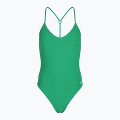 Moteriškas vientisas plaukimo kostiumas Nike Swoosh Link Y-Back stadium green