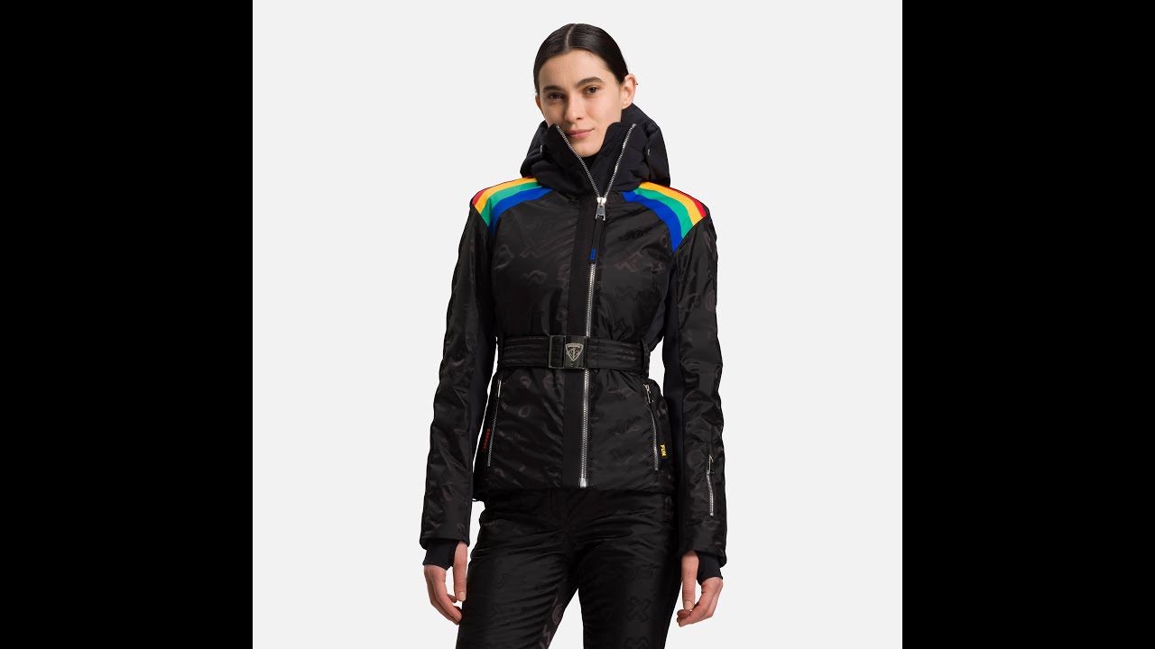 Moteriška slidinėjimo striukė Rossignol W Rainbow black