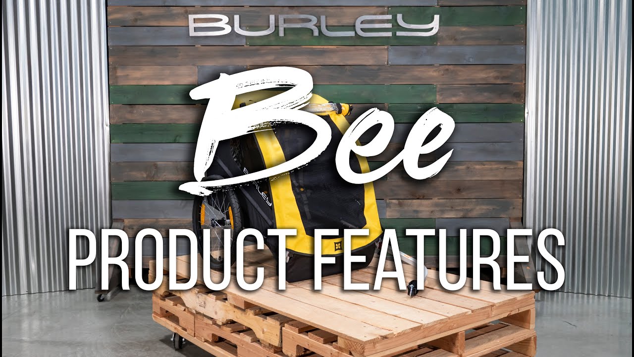 Burley Bee Vienvietė dviračių priekaba geltona BU-946208