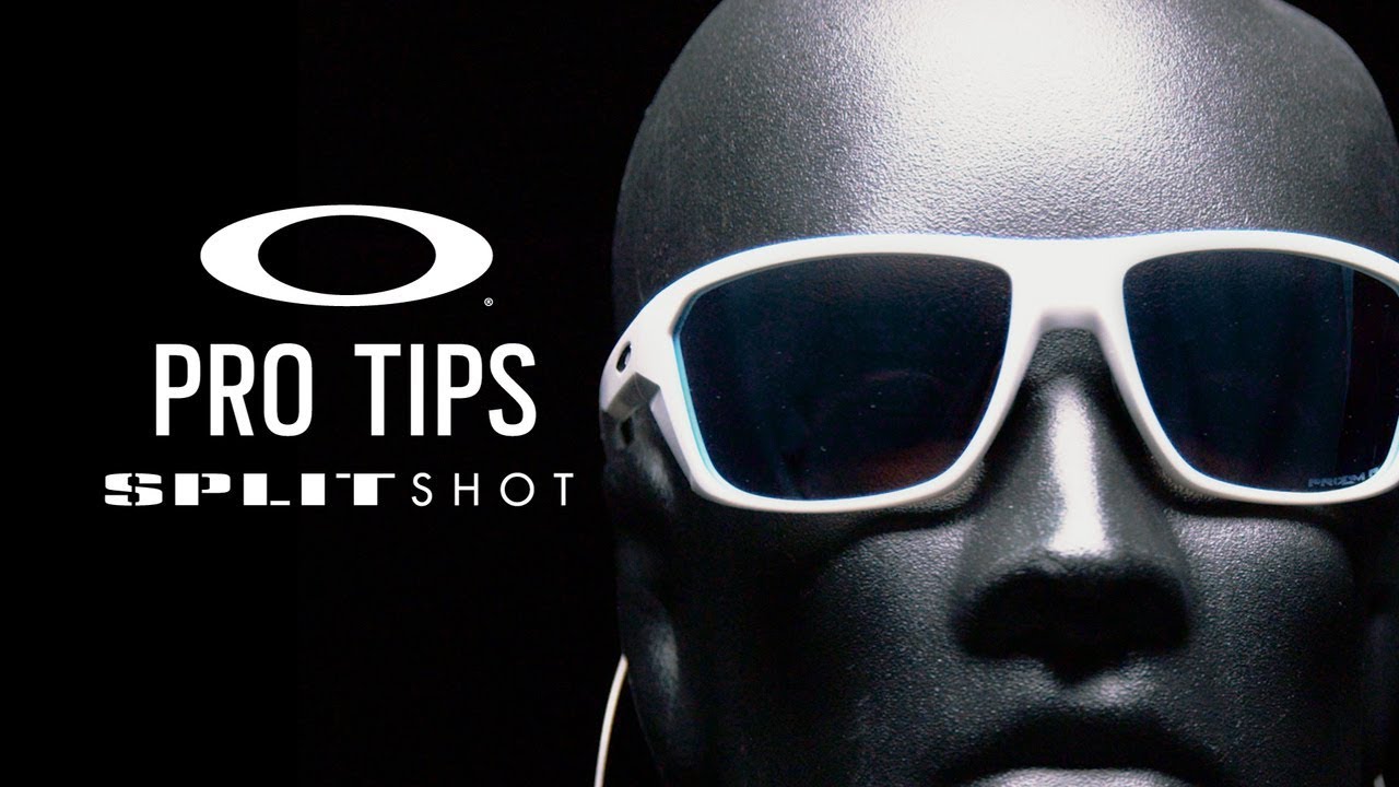 "Oakley Split Shot" matinės juodos/prizm safyro spalvos poliarizuoti akiniai nuo saulės