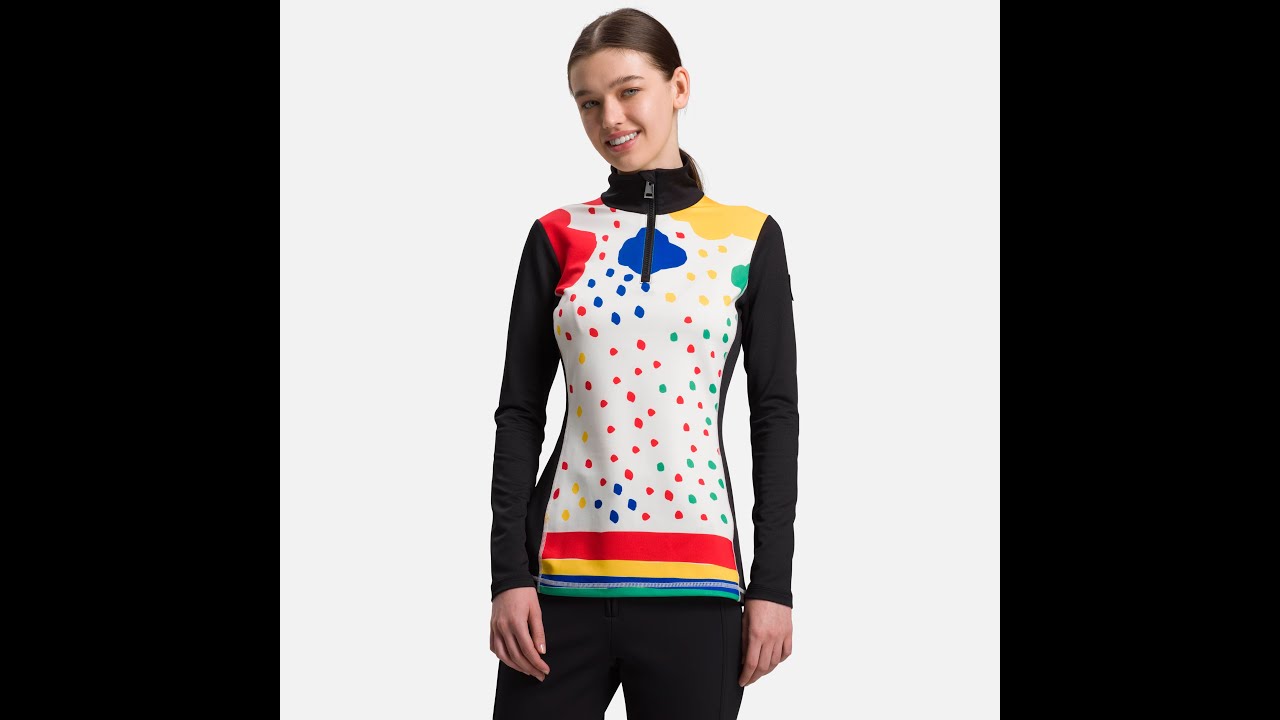 Moteriškas slidinėjimo džemperis Rossignol W Bessi rainbow